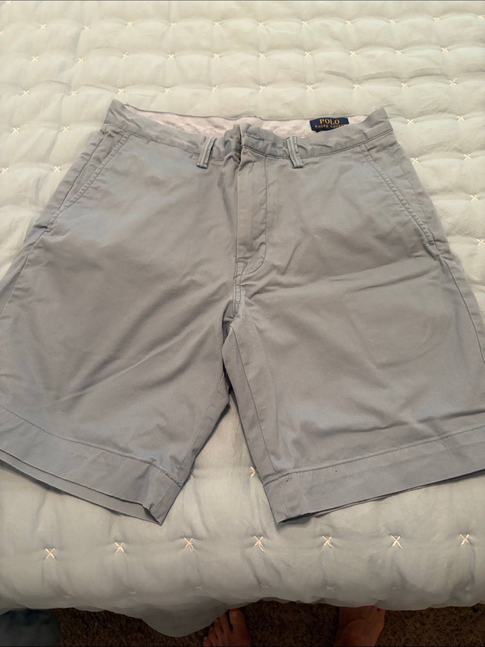 Polo by Ralph Lauren Pale Blue Classic Chino Shorts